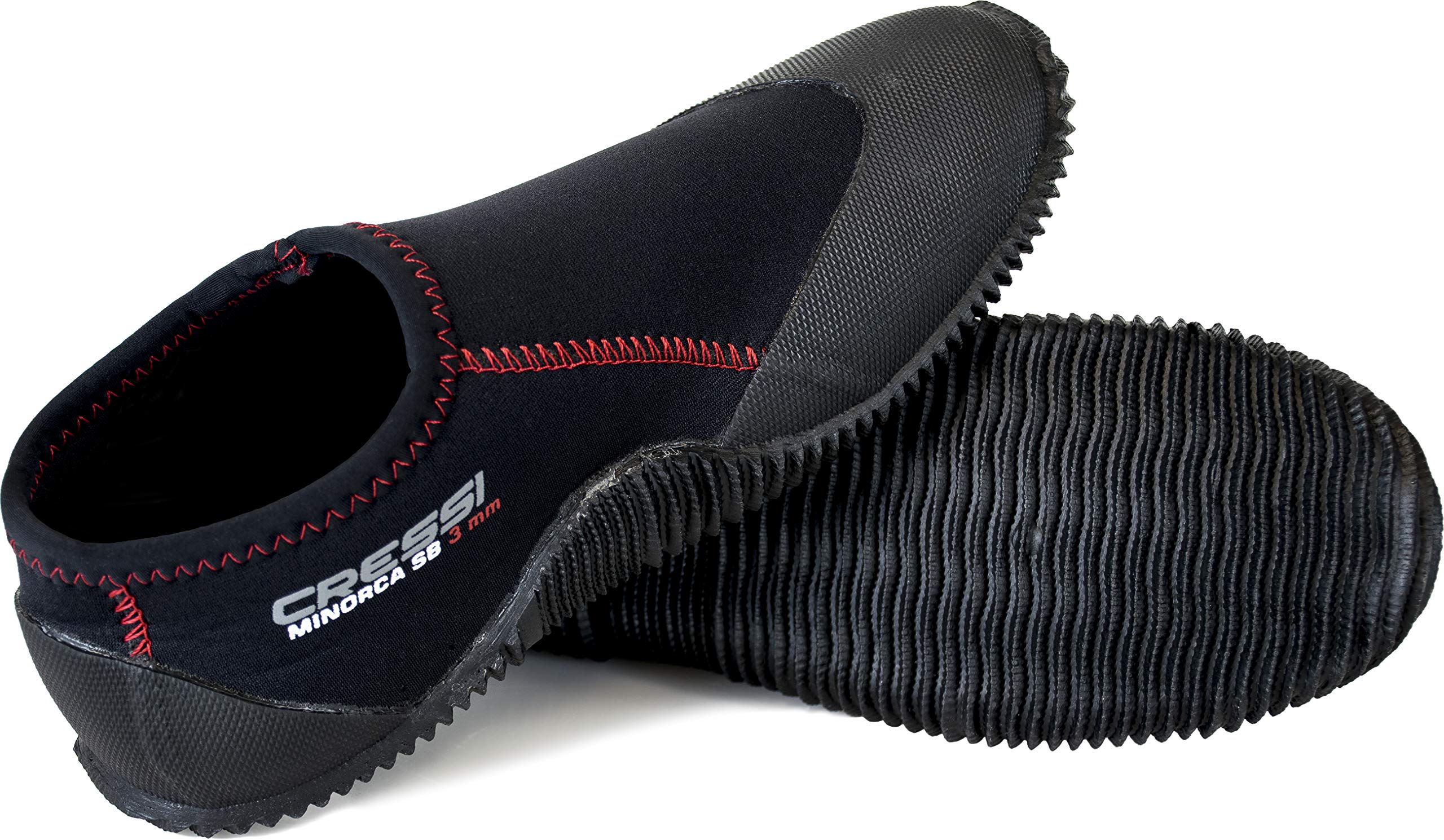 CressiNeoprene Adult Anti-Slip Sole Boots - for Water Sports: Scuba Diving: Snorkeling, Diving, Rafting, Windsurfing - Minorca Long: designed in Italy