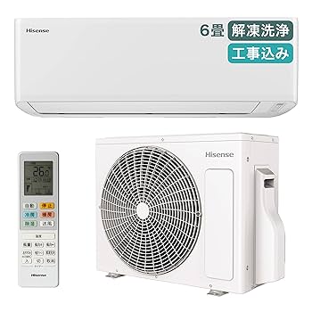 Amazon | 【工事費込み】ハイセンス エアコン 6畳 2.2kW HA-S22G