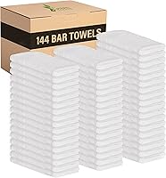 Vista 12 de GREEN LIFESTYLE White Shop - Toallas de 12 x 14 pulgadas, 150 unidades, 100% algodón, súper absorbentes y duraderas, trapos reutilizables a granel