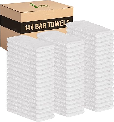 Miniatura 11 de GREEN LIFESTYLE Toallas Multiusos de Rizo (A Rayas Azules y Naranjas, Blancas), Toallas de Bar ComfortFeb - 14"x17", Duraderas y Absorbentes