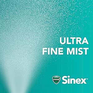 Vicks Sinex SEVERE Allergy & Sinus Nasal Spray, Original Ultra Fine Mist, Decongestant Medicine, Relief from Nasal Congestion due to Cold or Allergy, Sinus Pressure Relief, 265 Sprays x 2