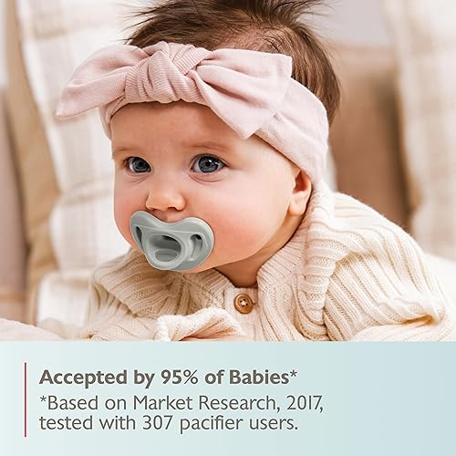 Miniatura 5 de NUK Chupetes de ortodoncia cómodos 100% de silicona, 0-6 meses, Pink Fashion, colección Timeless, 5 unidades