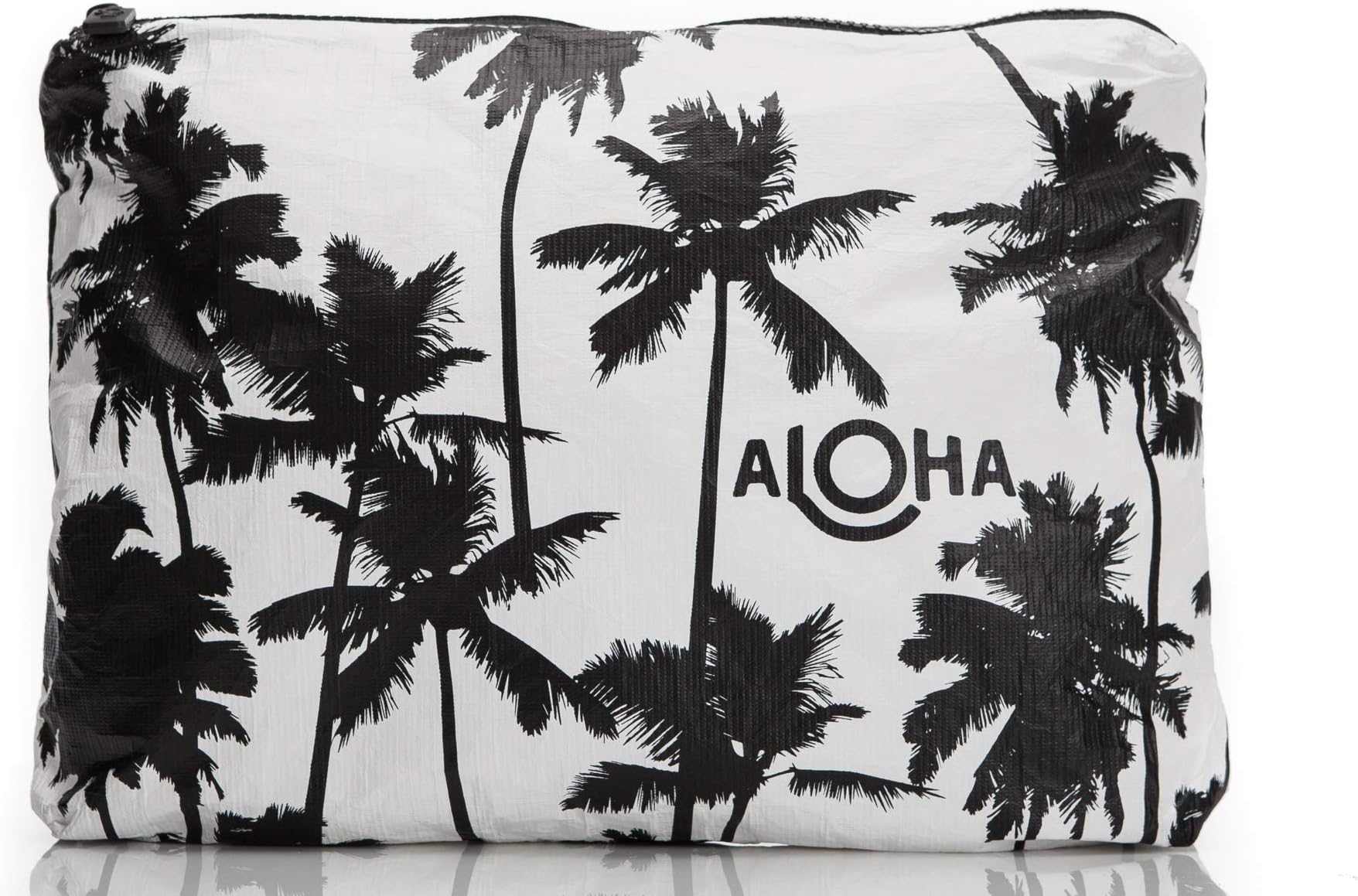 ALOHA Collection Mid Pouch, Lightweight, Packable, & Splash-Proof Pouch for Travel, Makeup, Toiletries, Organization, Gym, Pool & Beach. Easy to Clean Material. (11" x 8.5")