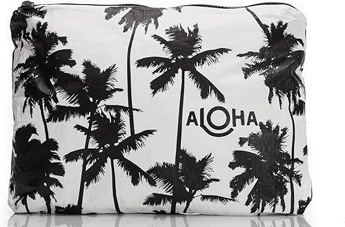 ALOHA Collection Bolsa media Bolsa de maquillaje ligera, plegable y a prueba de salpicaduras Fácil de limpiar