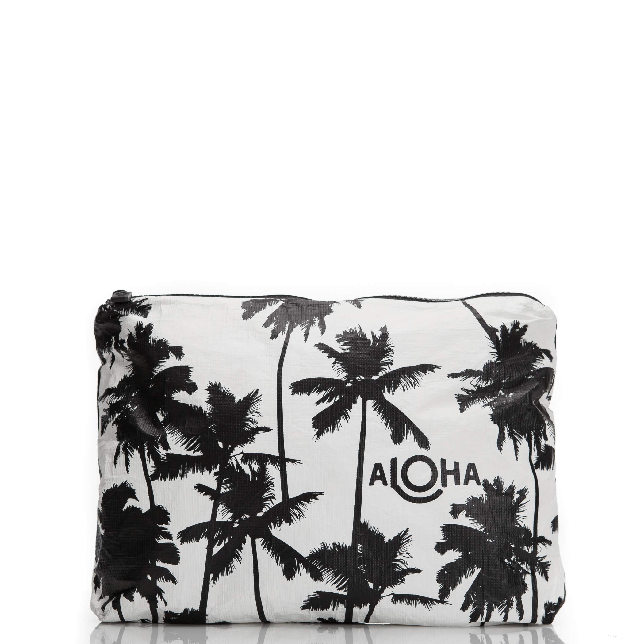 ALOHA Collection Mid Pouch, Lightweight, Packable, & Splash-Proof Pouch for Travel, Makeup, Toiletries, Organization, Gym, Pool & Beach. Easy to Clean Material. (11" x 8.5")