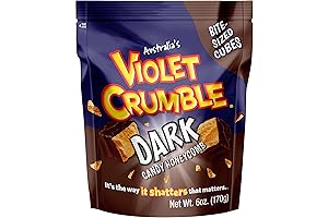 Violet Crumble Dark Chocolate Honeycomb Candy Chunks