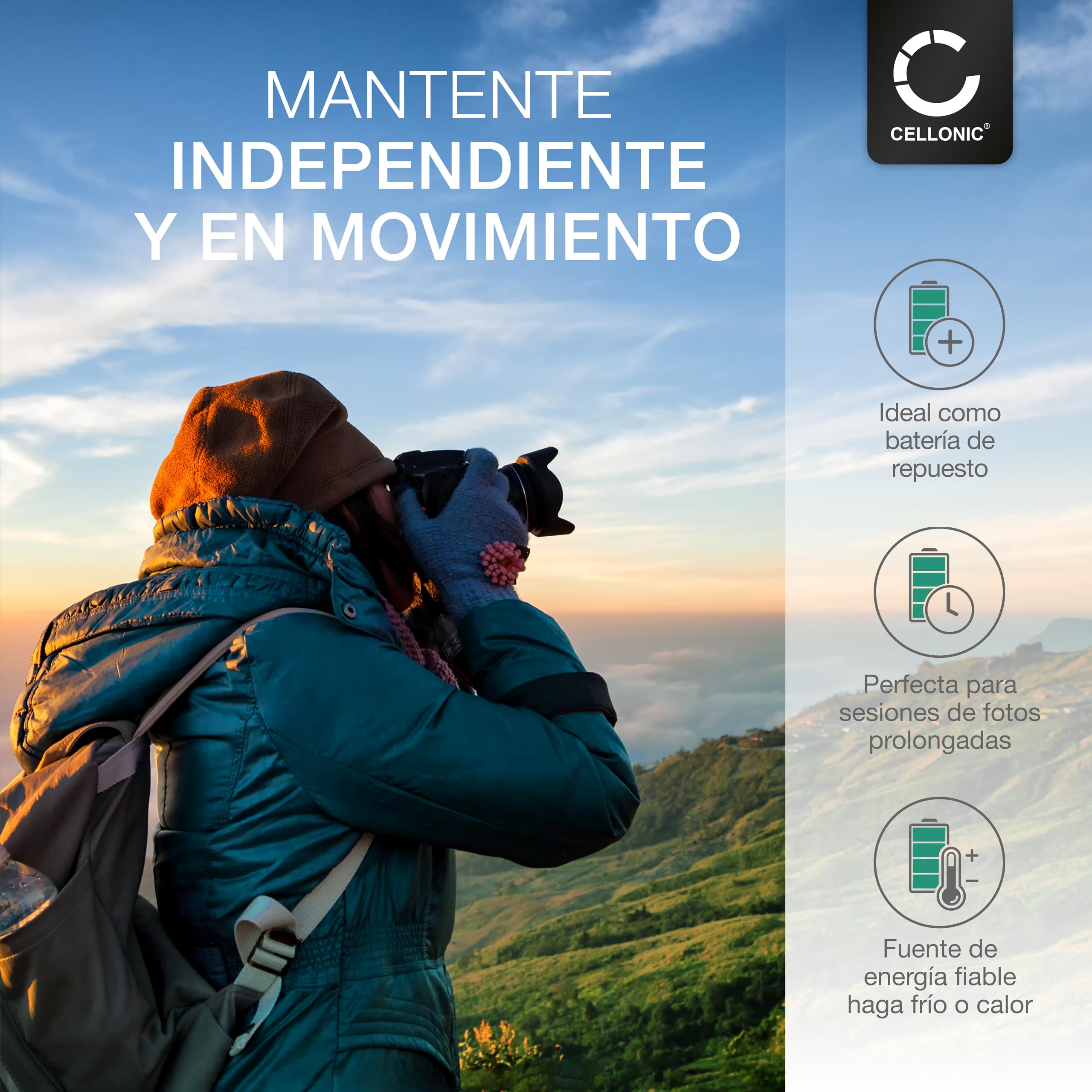 CELLONIC 2X Batería para Cámara Compatible con Panasonic HC-X1000, HC-MDH3, AG-AC8, CGA-D54 - (4400mAh, 7.4V) + Cargador