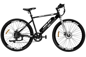 Toutche HEILEO H100 Hybrid Electric Cycle for Men 7-Speed Shimano Gears Dual Disc Brakes Removable Battery 80 KM Range LCD Display 19