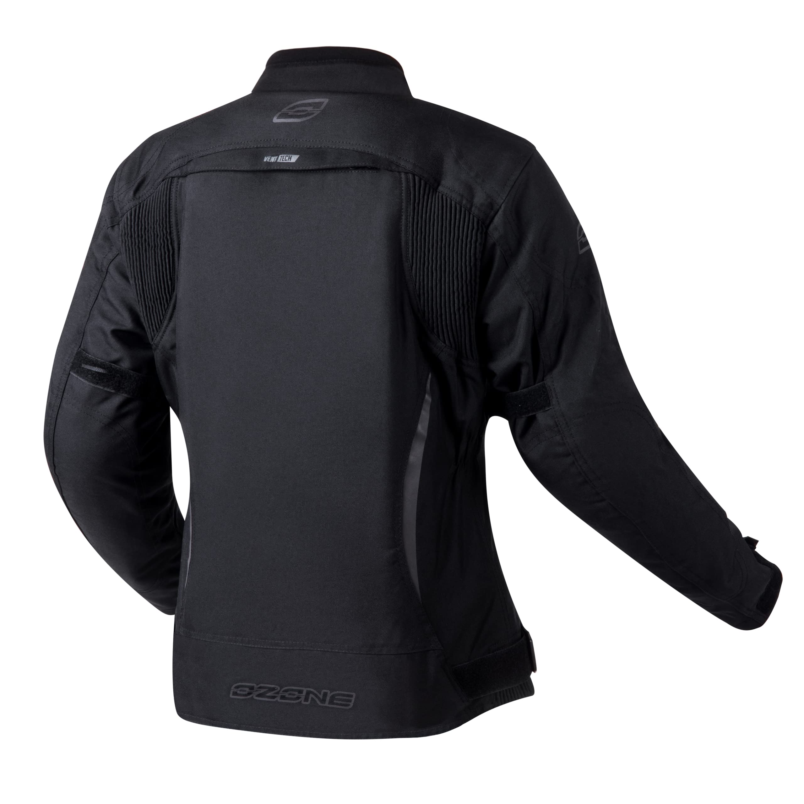 OZONE MOTO Delta IV Lady Motorradjacke Damen | Wasserdichte Membran | Ellenbogen und Schulterprotektoren | 3 Belüftungskanäle | Reflektierende Elemente | Größen bis 10XL