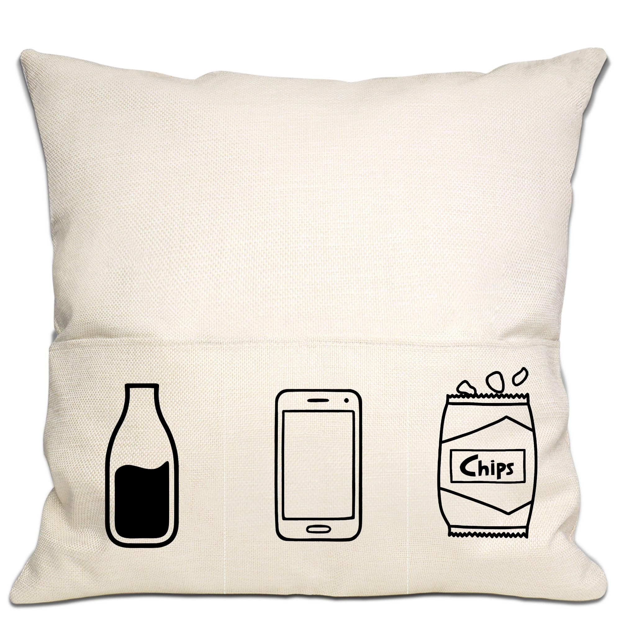 Bommex Divertente copricuscino con tasche per il fidanzato della fidanzata Copricuscino bifacciale per il fidanzato Divertente regalo di Natale per il compleanno di San Valentino (fidanzato)