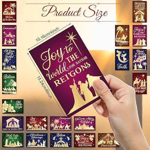 Miniatura 9 de Nuanchu 80 tarjetas postales de Navidad vintage de 4 x 6 pulgadas, tarjetas de felicitación de Papá Noel, tarjetas de Navidad retro, reimpresión