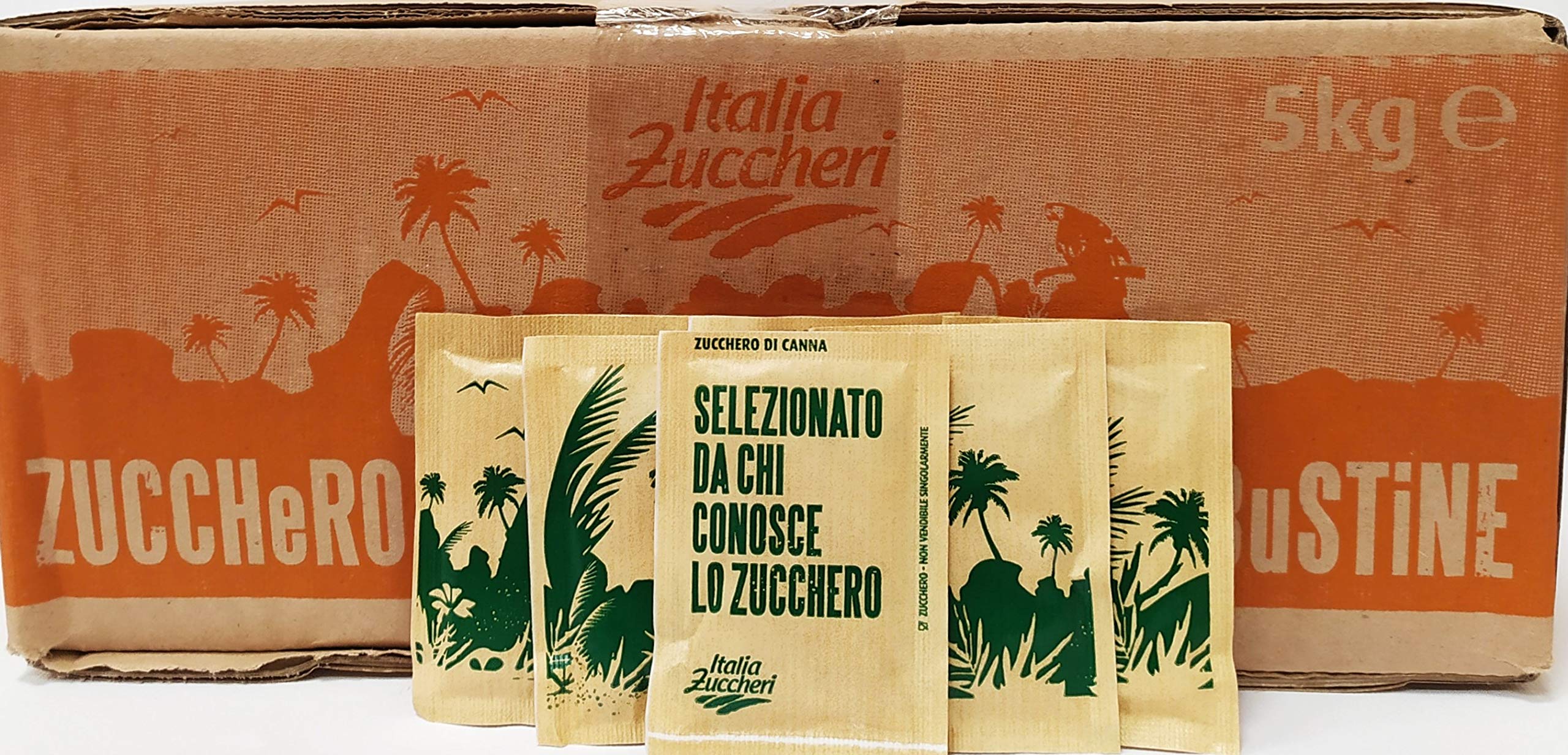 Zucchero Grezzo di canna in bustine Italia Zuccheri
