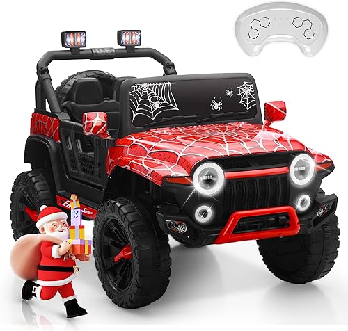 Juguetes de paseo de 24 V para niños, camión eléctrico 4WD de 2 plazas con control remoto parental, vehículos a batería para niños y niñas, 3