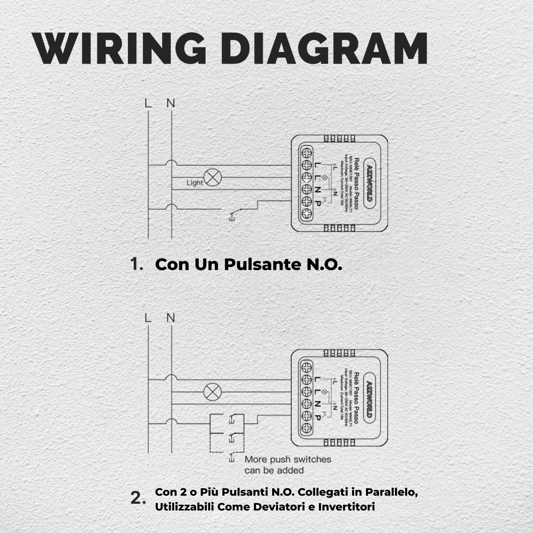 4 Piezas Relé Paso a Paso Electrónico Silencioso 230V 16A, Step Impulse Relay para Iluminación, Encapsulado Compacto 40x40x18mm, IP20, 1 Contacto NO, Controlable desde Múltiples Pulsadores