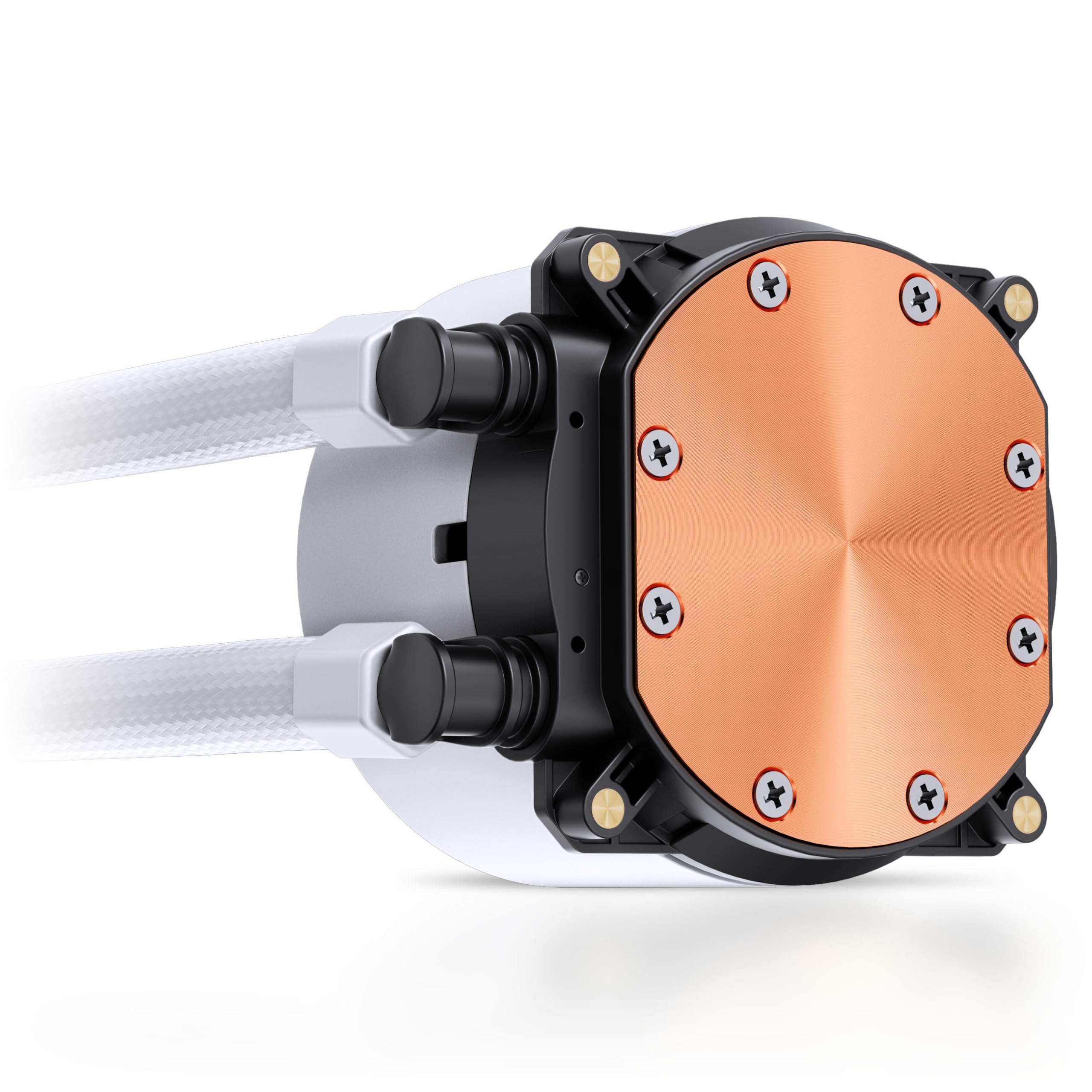 Jonsbo TG-240 AiO chłodzenie wodne – białe, 240 mm CPU chłodnica wody z ARGB, aluminiowym radiatorem i 2 wentylatorami PWM 120 mm