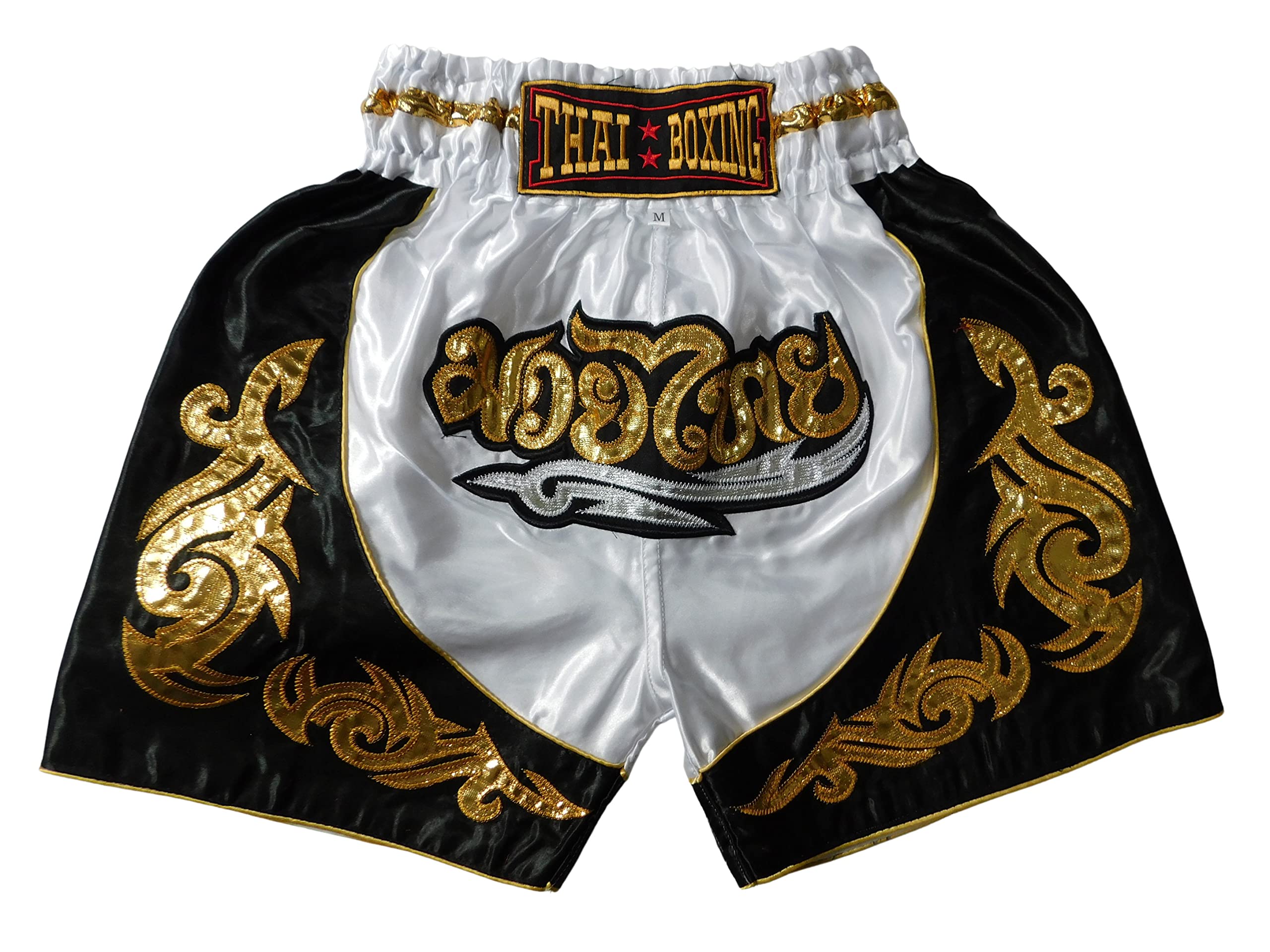 Tamaño M Niños Pantalón Corto de Muay Thai Boxeo Pantalón Pantalón de MMA Kickboxing para Niños Niñas Adolescentes Entrenamiento Junior Deporte Gimnasio Fitness
