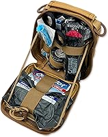 Vista 6 de Lightning X Products Kit de emergencia MOLLE de nailon premium, ideal para médicos tácticos, militares, entusiastas del aire libre