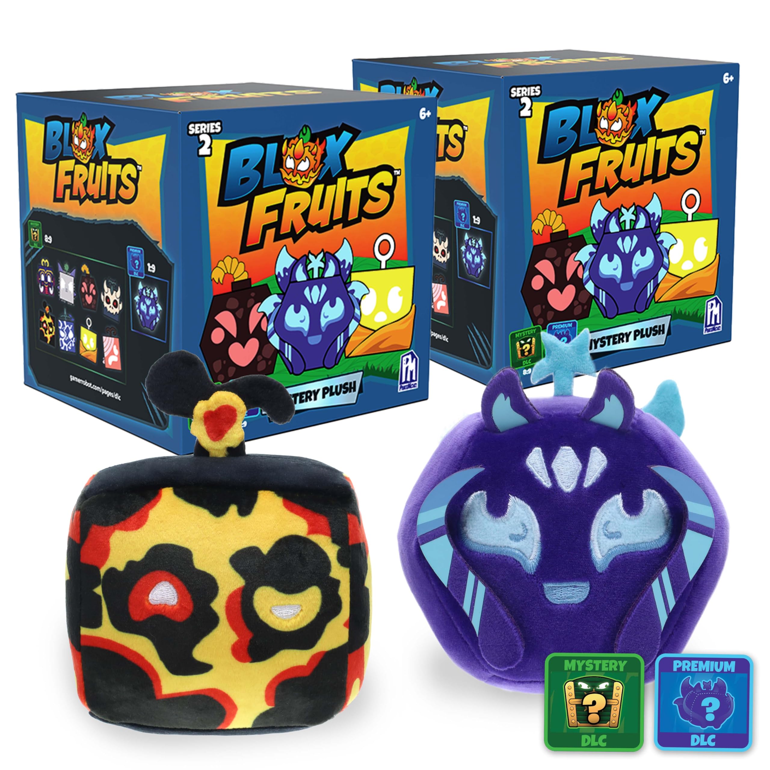 Amazon.com: Blox Fruits - Collectible Mystery Plush 2-Pack (4