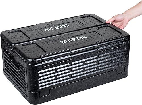 Miniatura 7 de Restaurantware -Cater Tek - Caja caliente de catering de 42 cuartos de galón, 1 bandeja portadora de alimentos aislada de carga superior - Capacidad