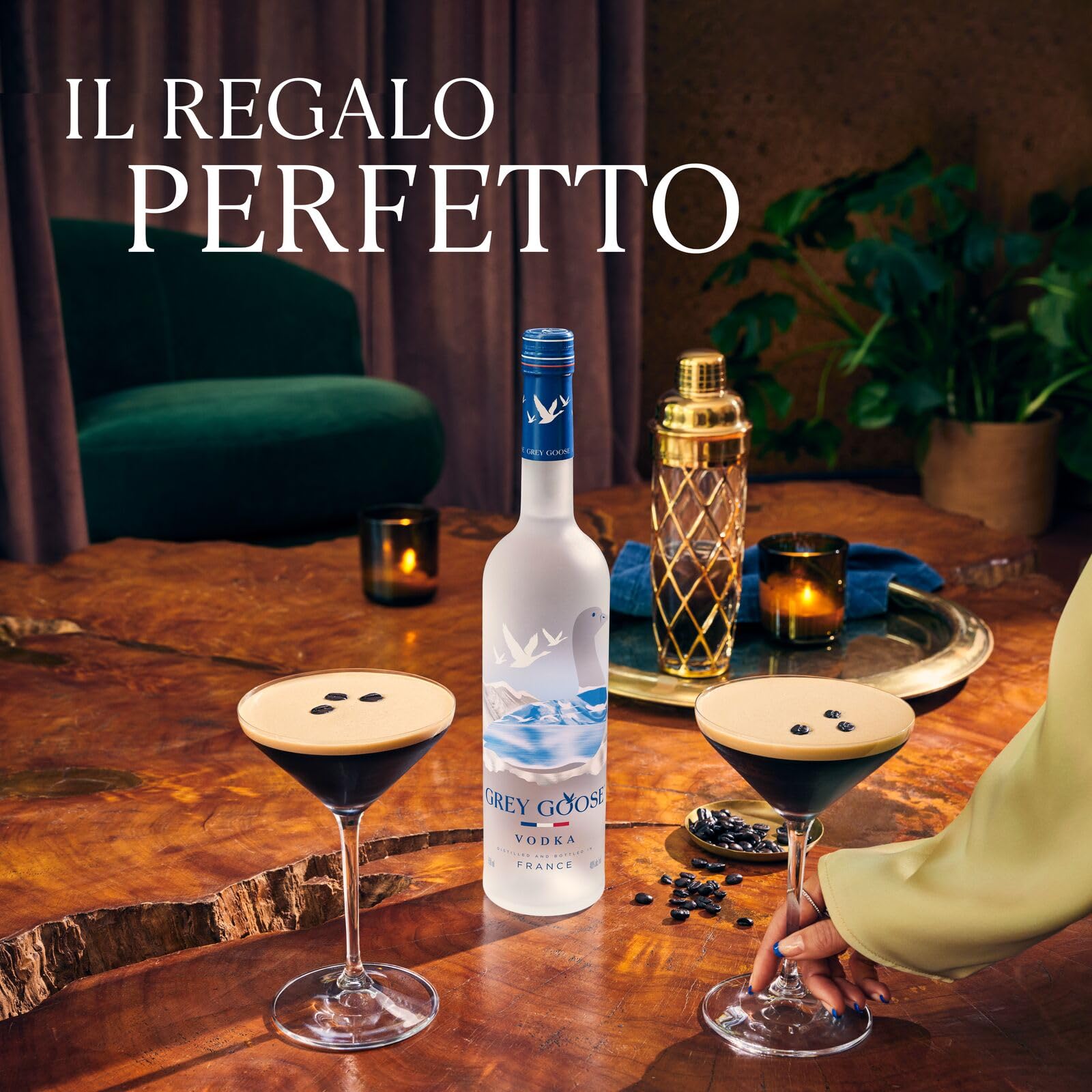 GREY GOOSE Premium French Vodka, Vol. 40%, 150 cl / 1,5 l, pregiata vodka francese creata dal migliore grano monorigine francese e acqua sorgiva