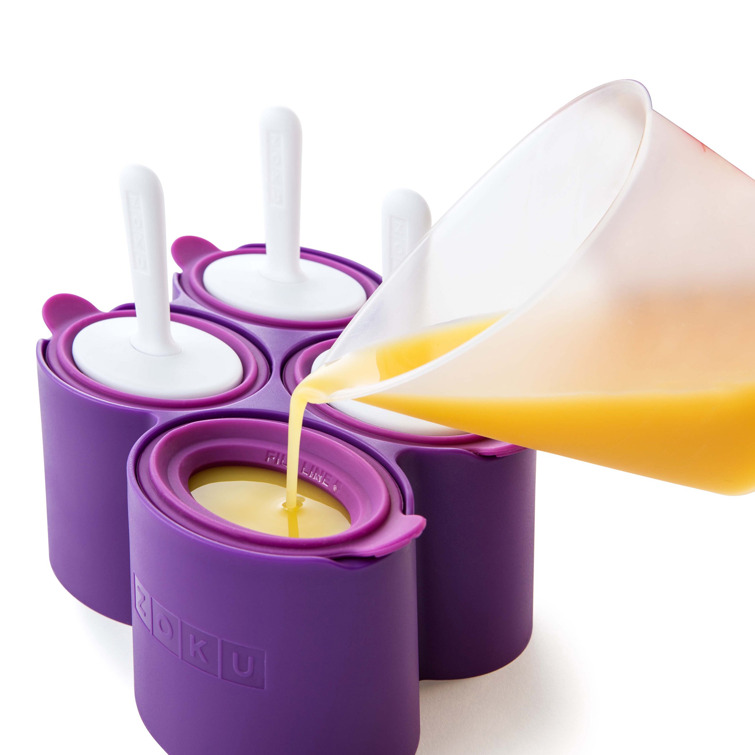 Zoku - GIANT ROUND POP MOLDS Stampo per 4 Ghiaccioli Giganti
