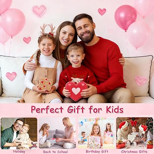 Miniatura 9 de Scooter for Kids Ages 3+, Kids Kick Scooter with Led Light Up, Girly Pink Scooter with 3 Levels Adjustable, Lightweight Foldable Scooter for