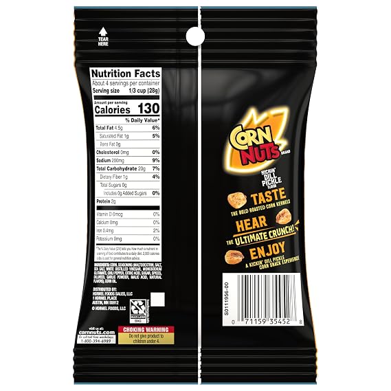 CORN NUTS Kickin Dill Pickle, 4 OZ