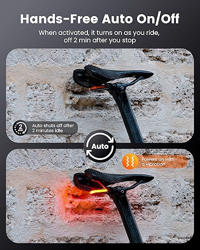Miniatura 6 de RAVEMEN CL01 - Luz trasera para bicicleta, luz trasera de 300 gran angular para montar en la noche, accesorios de seguridad para luces traseras de