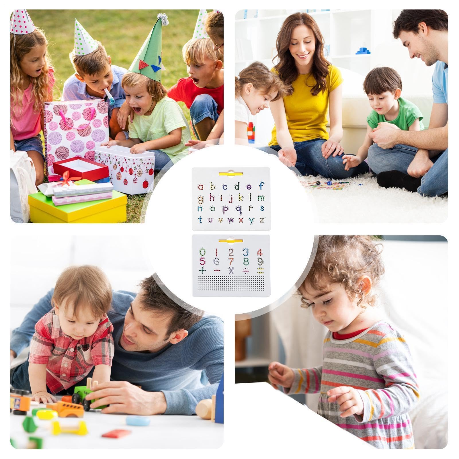 Tableau magnétique de l'alphabet - Kit d'apprentissage double