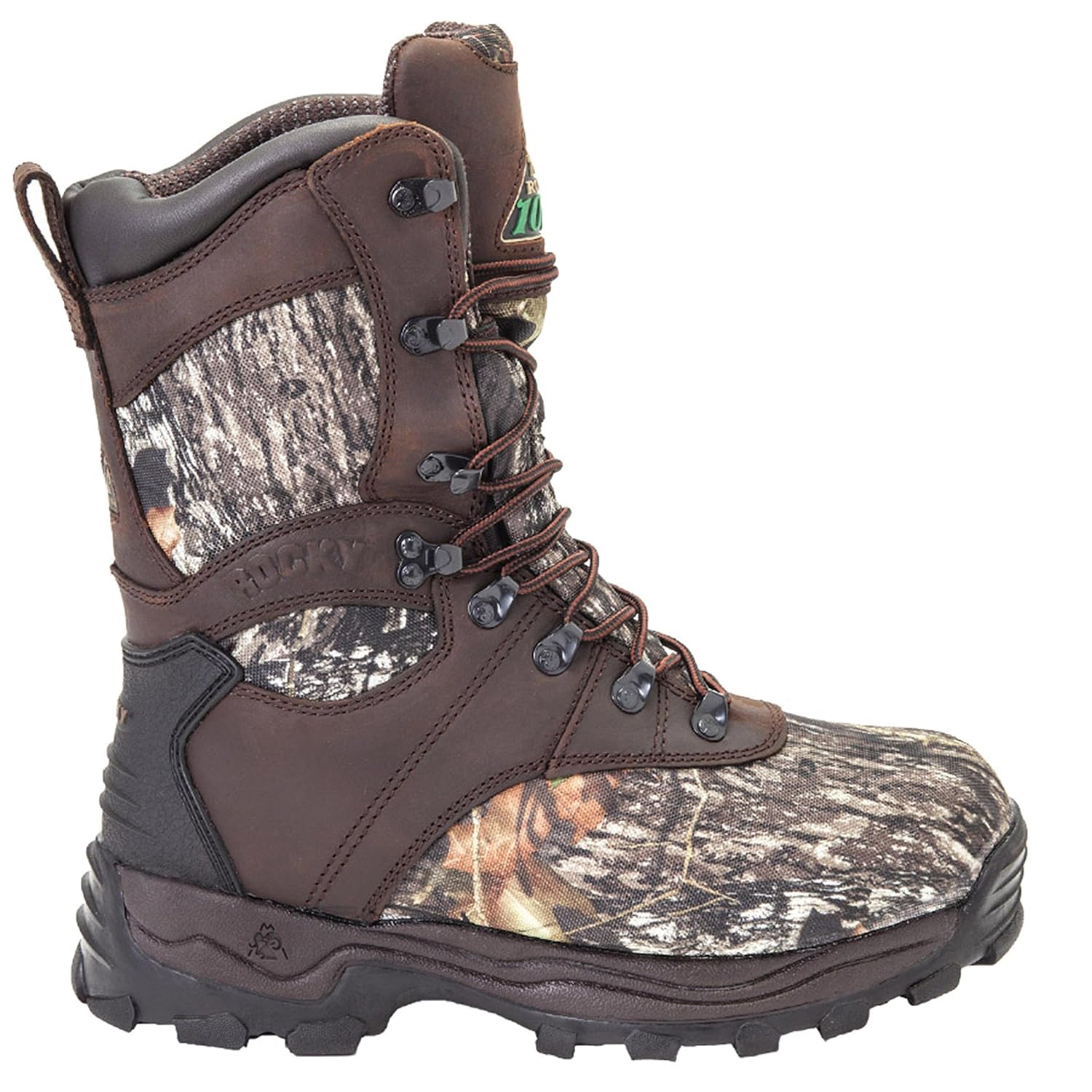 ROCKY Sport Utility 1000G Insulated Waterproof Boot, Mossy Oak, 10.5