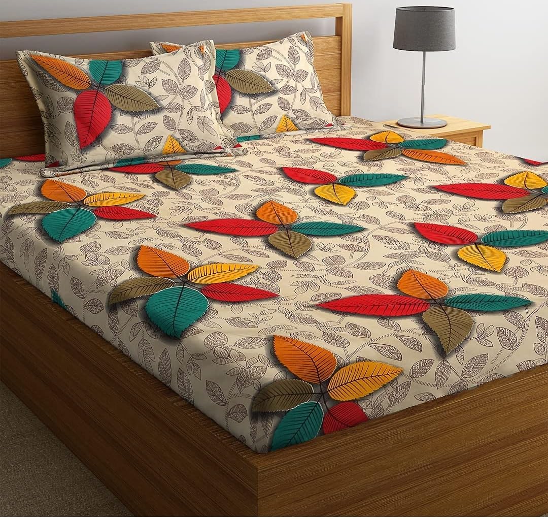 Soniasaa® Prime Collection 163 TC Cotton-Blend Fabric Double Sized(90x90) Inch 1 Bedsheet with 2 Pillow Covers - Double Bedsheet for Double Bed Soft-Touch Skin Friendly (B0CRZ4S7CV) Amazon Price History, Amazon Price Tracker