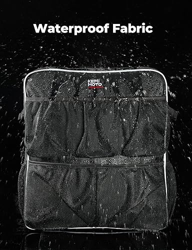 Miniatura 8 de KEMIMOTO Bolsa de almacenamiento para barco, mochila para asiento de barco, organizador de almacenamiento de barco con bolsillos de malla, bolsa de