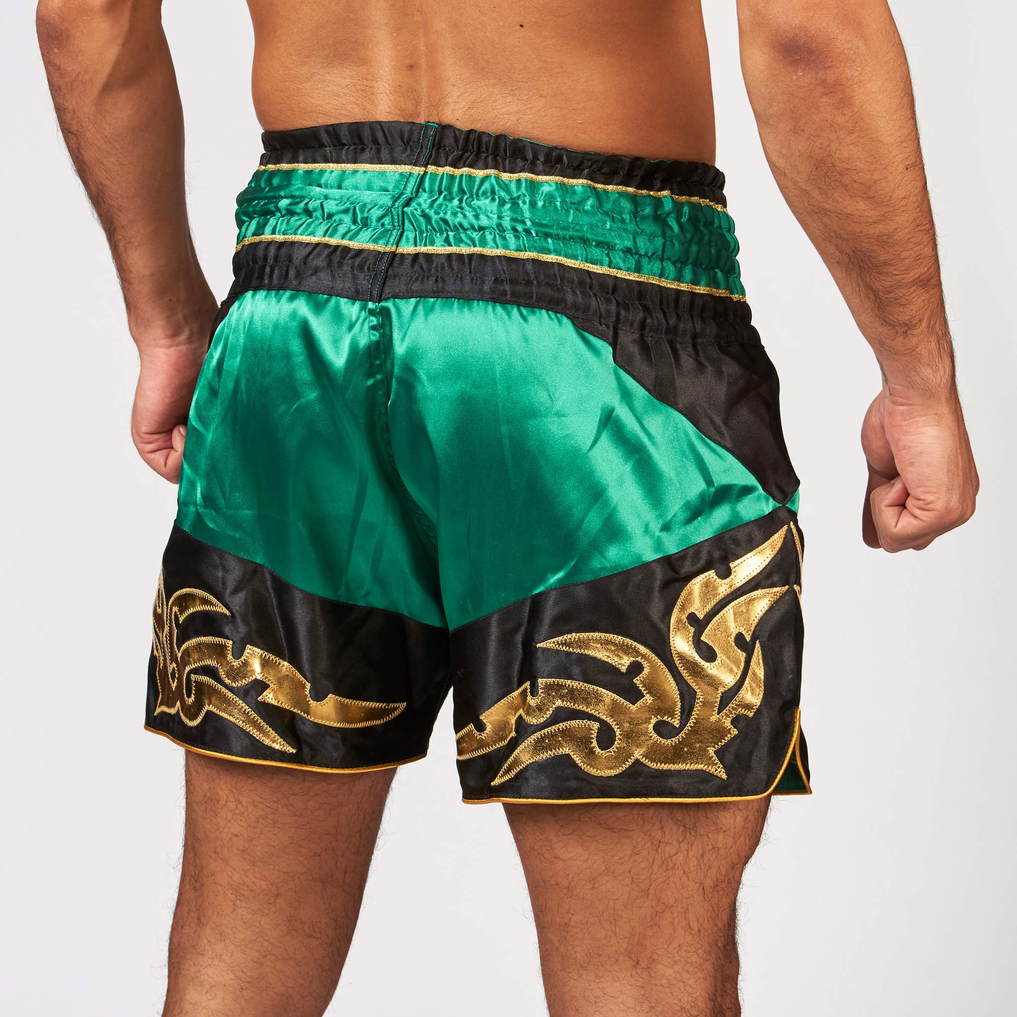 LEONE 1947 Thailand Pantaloncino Kick-thai, Unisex – Adulto, verde, XL