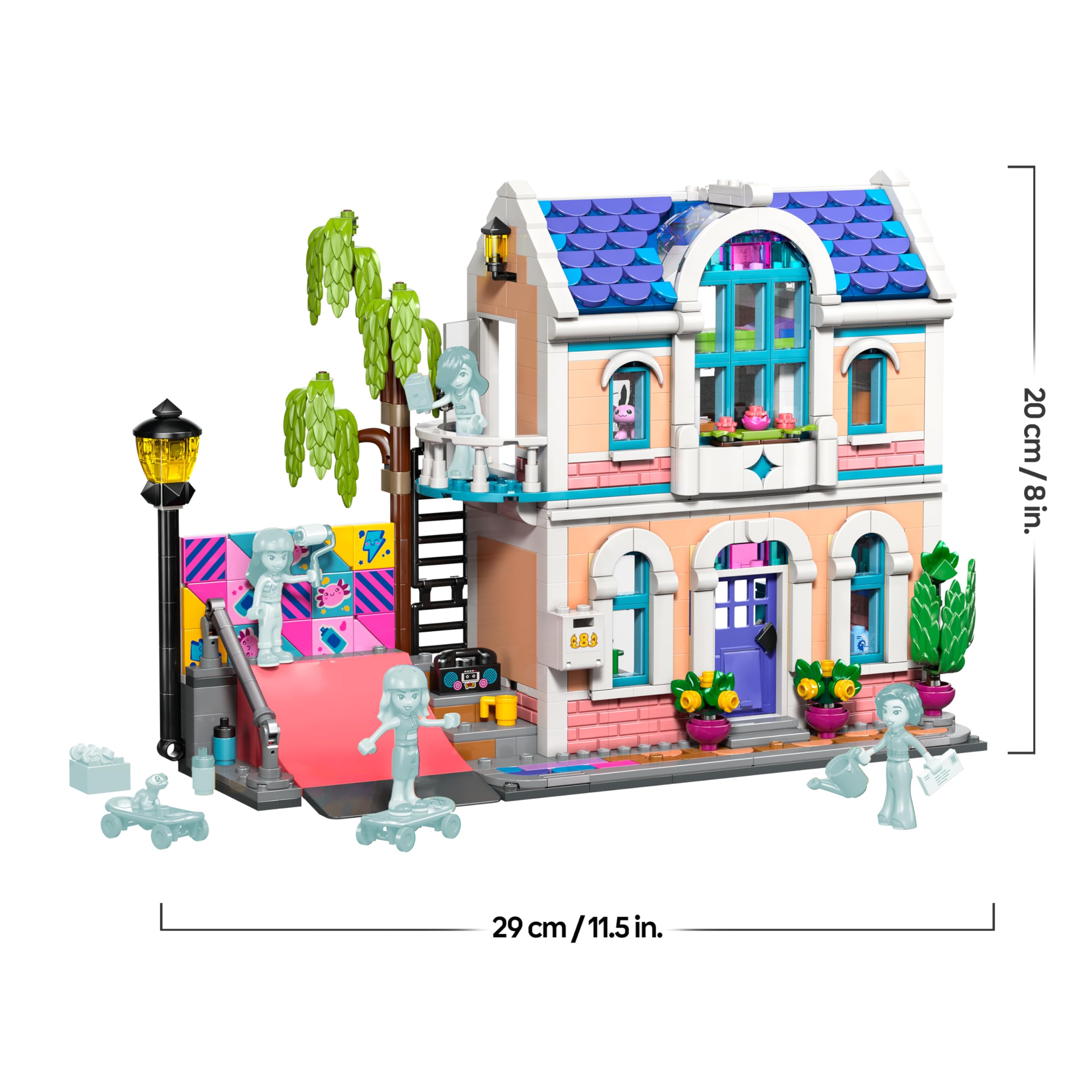 LEGO Friends Casa Familiar de Liann de Juguete - Set en Miniatura con Jardín, 4 Mini Muñecas, Figuras de Animales Inc. Ajolote y Gecko - Regalo de Cumpleaños para Niñas de 7+ Años - 42687