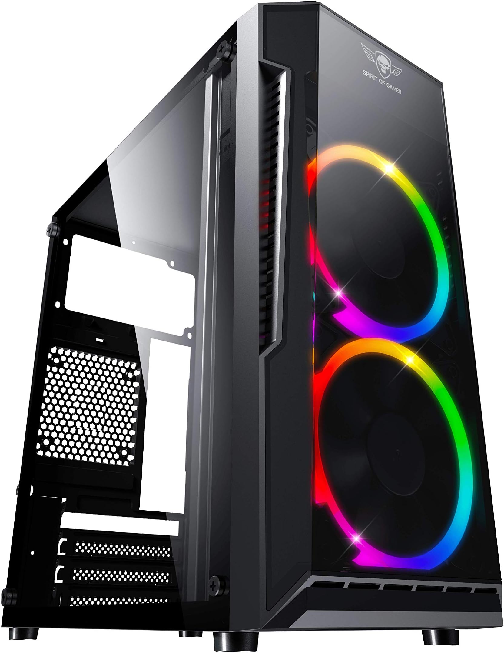 SPIRIT OF GAMER - CLONE 4 - Case PC Gaming RGB con Parete Trasparente