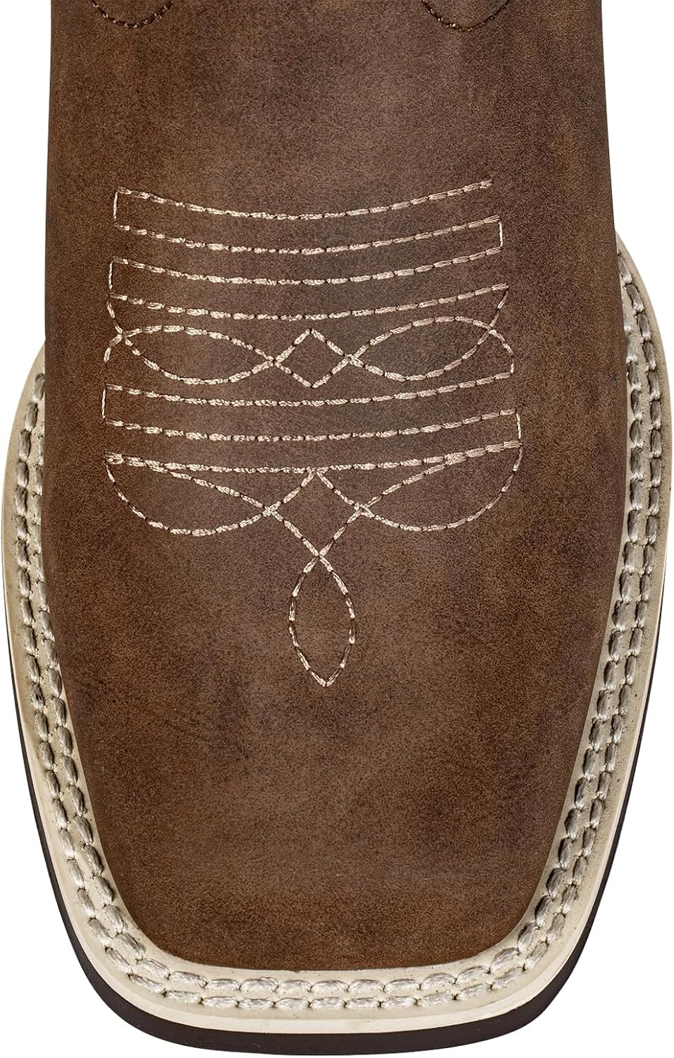SheSole Women's Fashion Wide Square Toe Western Cowgirl Cowboy Boots Mid Calf - Image 2