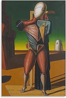 JRLDMD Quadro Camera da Letto Quadri metafisica di Giorgio De Chirico 39 Poster Quadri Decorativa Canvas Wall Art Poster Pittura 40x60cm x1 Senza Cornice