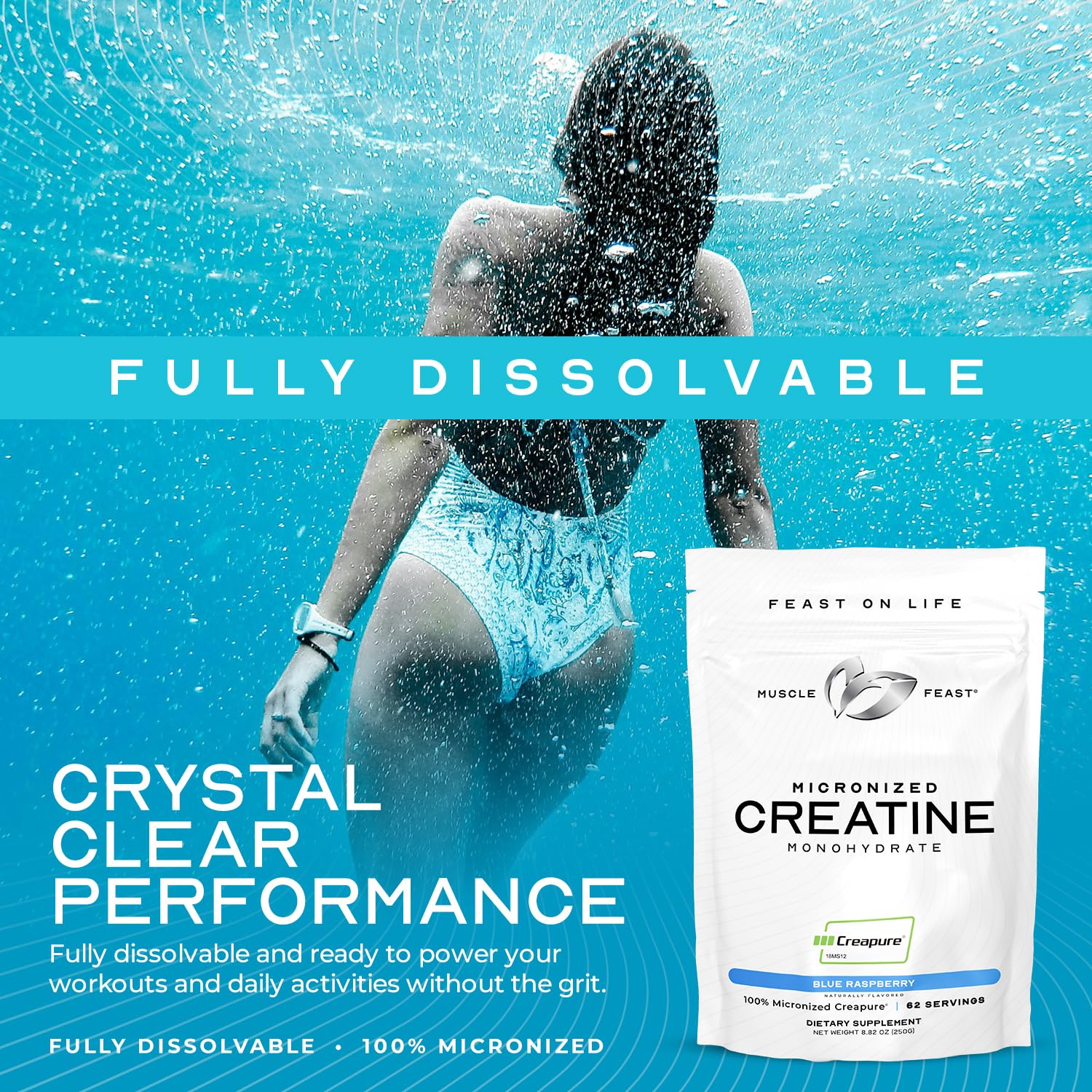 Muscle Feast Creapure Micronized Creatine Monohydrate Powder, Watermelon — Amazon image 8
