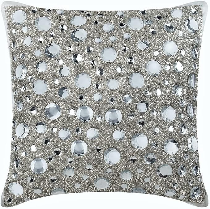 The HomeCentric Custom Cushion Cover, White Throw Pillow Cover
