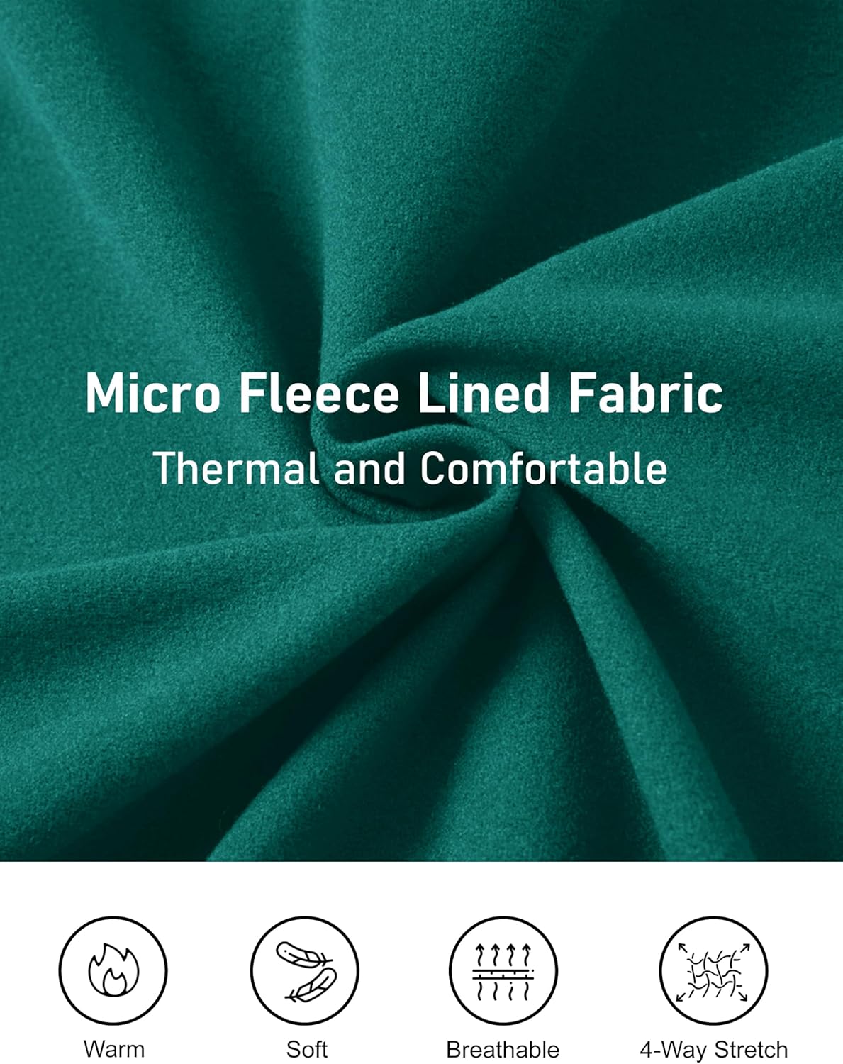 MAGCOMSEN Women's Quarter Zip Fleece Pullover Thermal Shirts with Zip Pocket Workout Running Tops Thumb Holes - Image 5