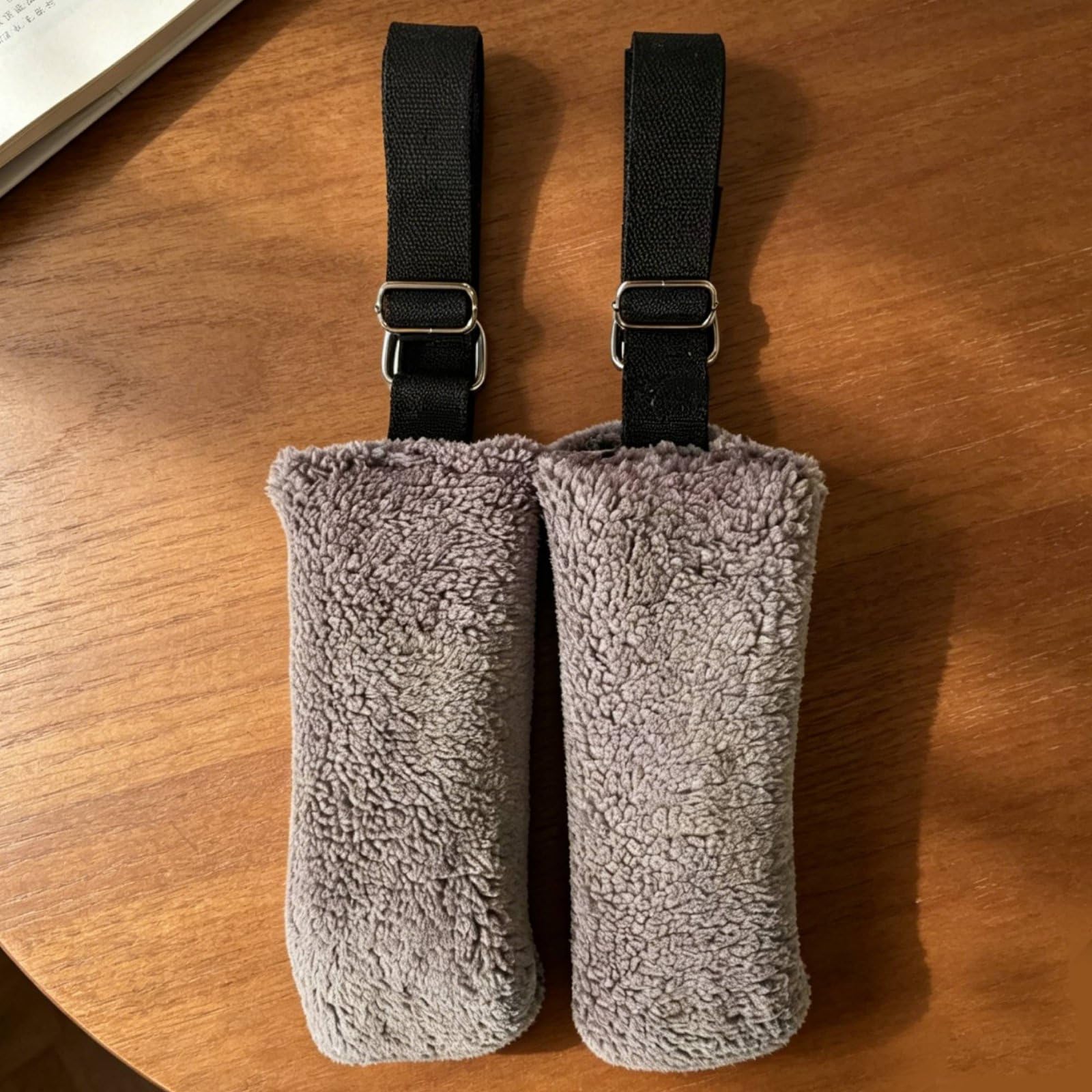 Milageto Correas de Pilates Arnés Correas Cintas con Secciones Acolchadas y Longitud Regulable Adecuadas para Reformer Clases en Estudio Fortalecimiento, Gris