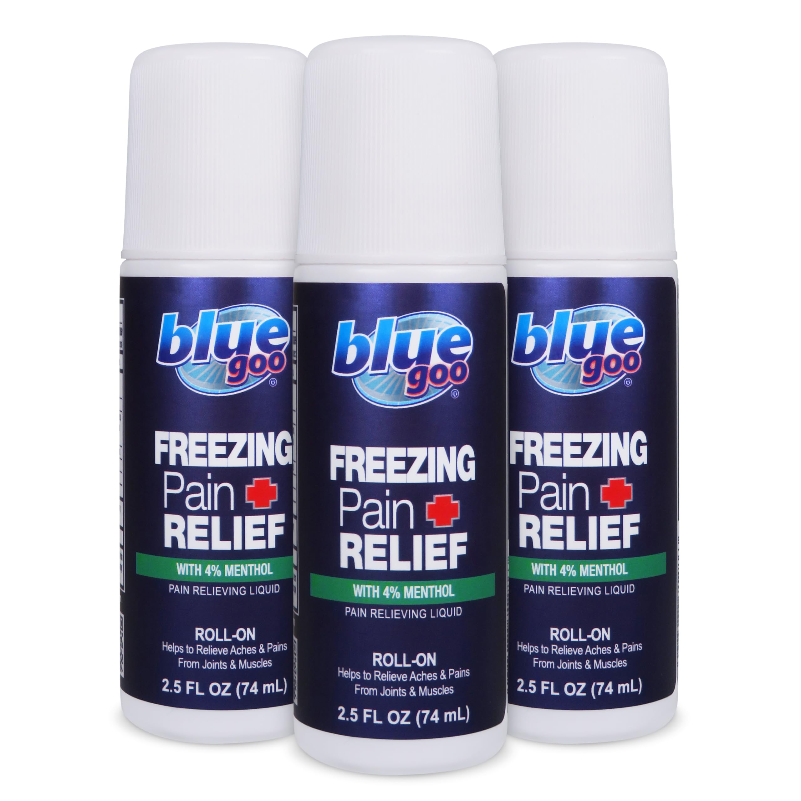 Blue Goo Pain Relieving Menthol Roll On - Fast-Acting Muscle & Joint Pain Relief - 2 x 2.5 oz — Amazon image 9