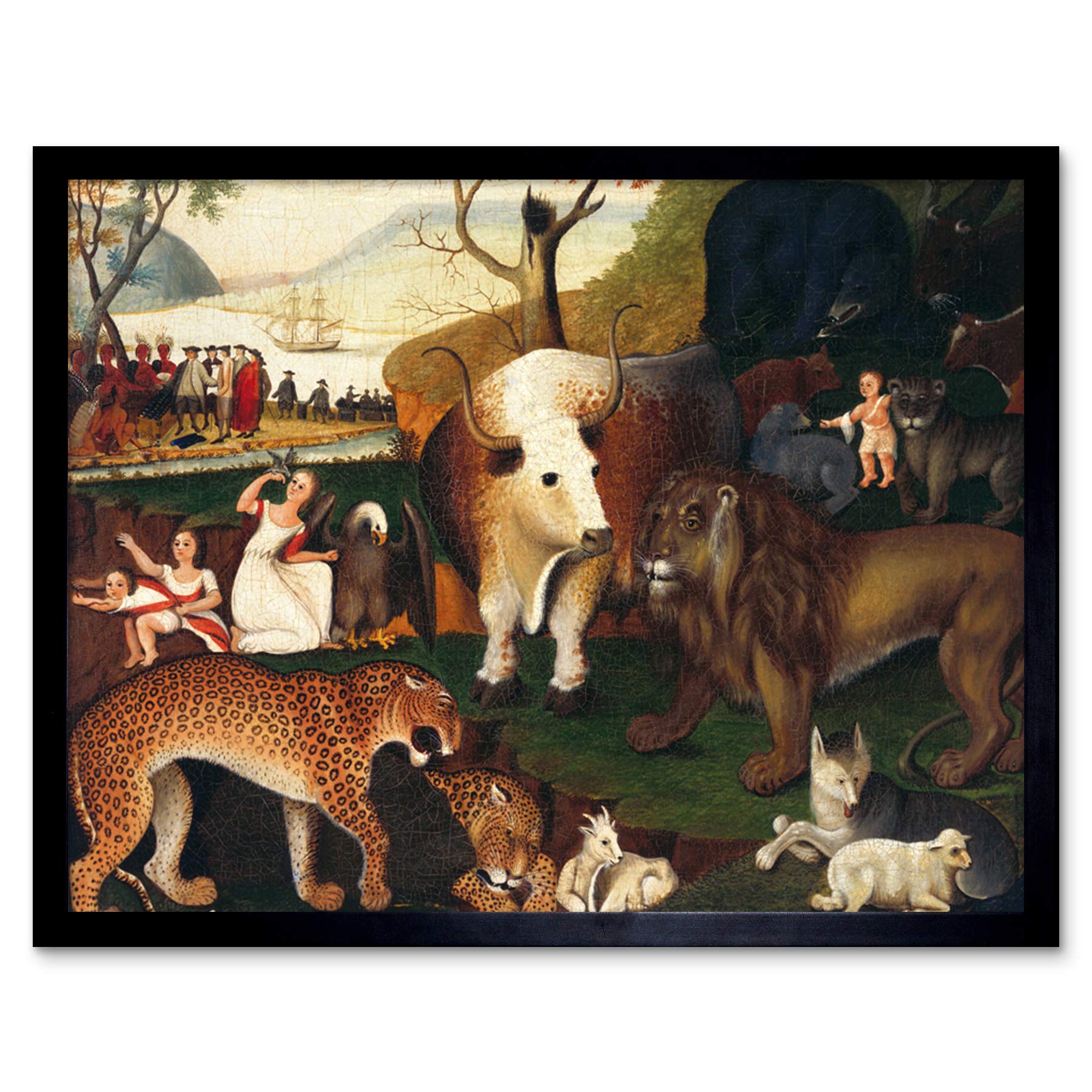 Amazon.com: Edward Hicks Peaceable Kingdom Painting Art Print