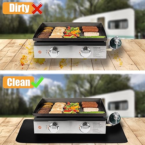 Miniatura 2 de Alfombrillas resistentes al calor de 25 x 19.5 pulgadas para parrilla al aire libre para proteger tu mesa de preparación y mesa de parrilla al aire