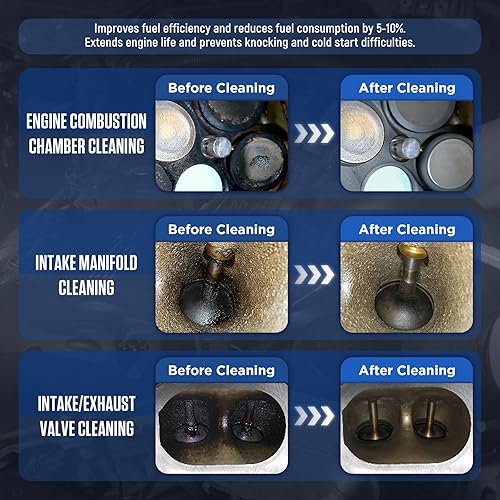 Miniatura 10 de AUTOOL Máquina de limpieza de válvulas de tubería de admisión de motor automotriz kit de pistola de nogal para limpieza de carbono limpiador de