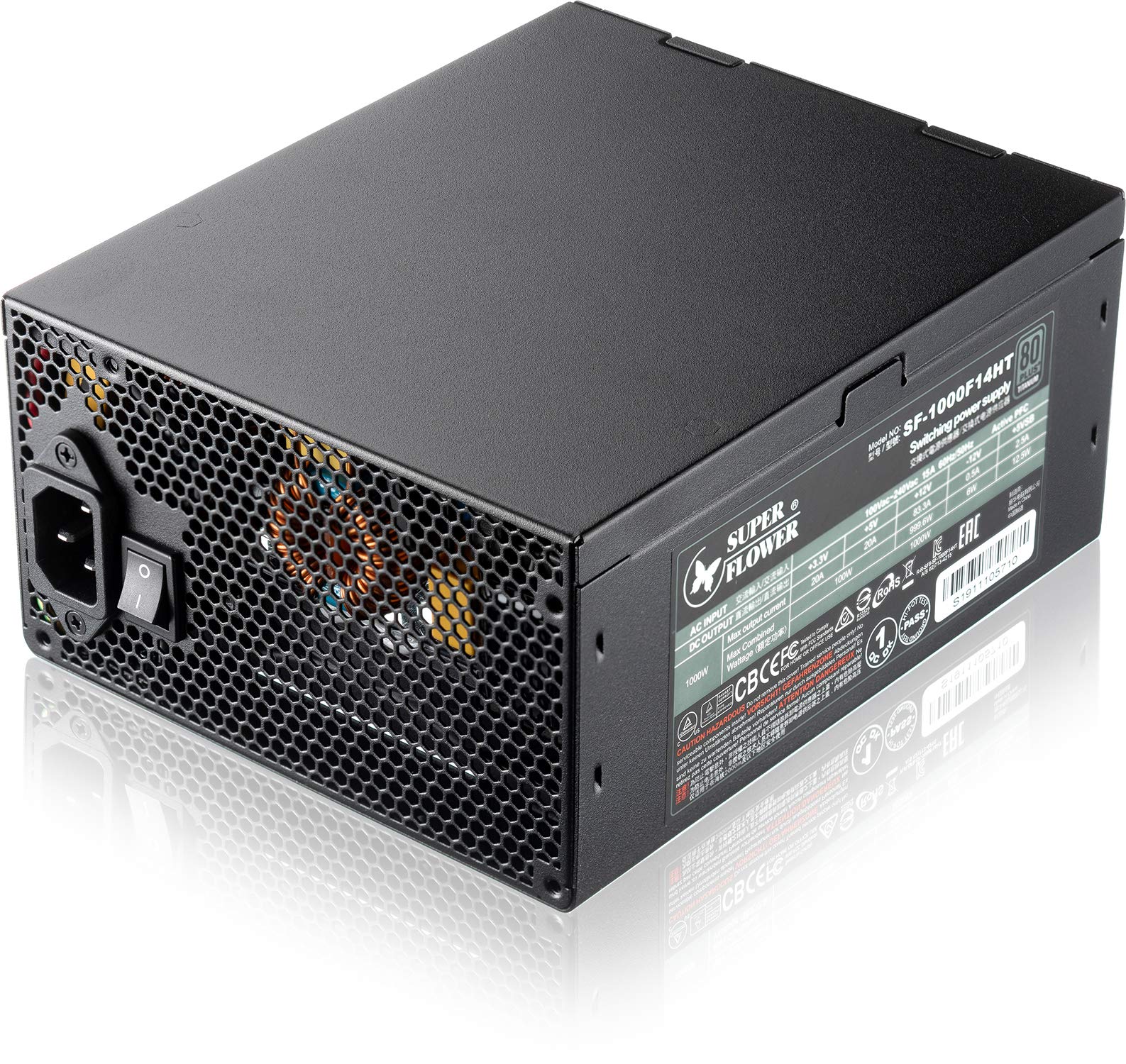 Amazon | SUPERFLOWER 80PLUS TITANIUM認証 ハイエンド1000W電源 
