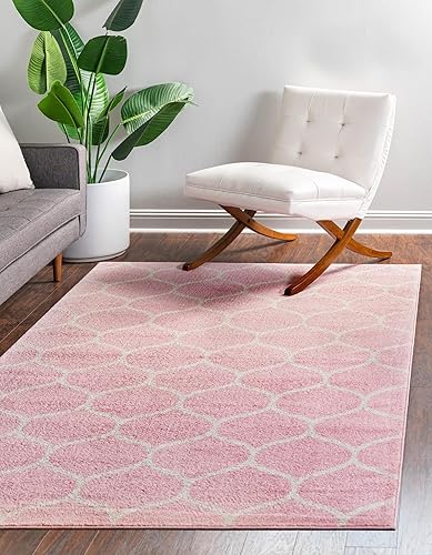 Miniatura 128 de Rugs.com Lattice Frieze Collection Alfombra – 4 x 6 pies, alfombra mediana negra perfecta para salas de estar, comedores grandes, planos abiertos