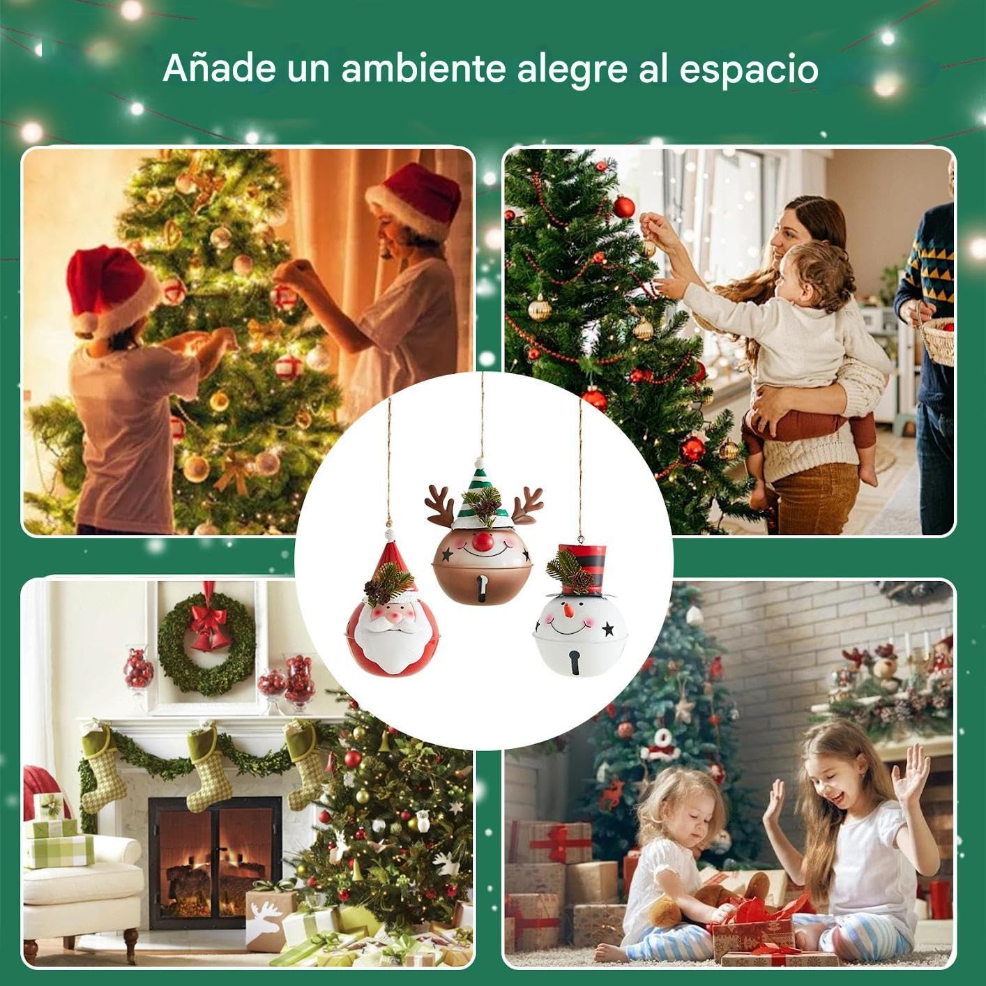 Navideños Bonitos Figuritas Decorativas De 3 Piezas