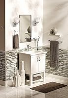 Vista 6 de Moen Voss – Grifo monomando de un solo agujero para lavabo de baño, cromado, con placa de cubierta opcional, 6903