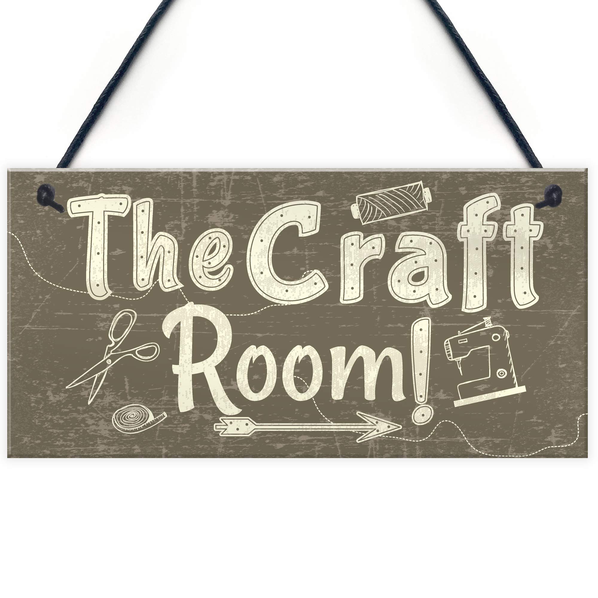Red Ocean Handmade The Craft Room Home Decor Shabby Chic Hanging Door Wall Shed Plaque Mum Nan